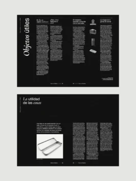 Diseño editorial para la revista Nuestros Objetos 