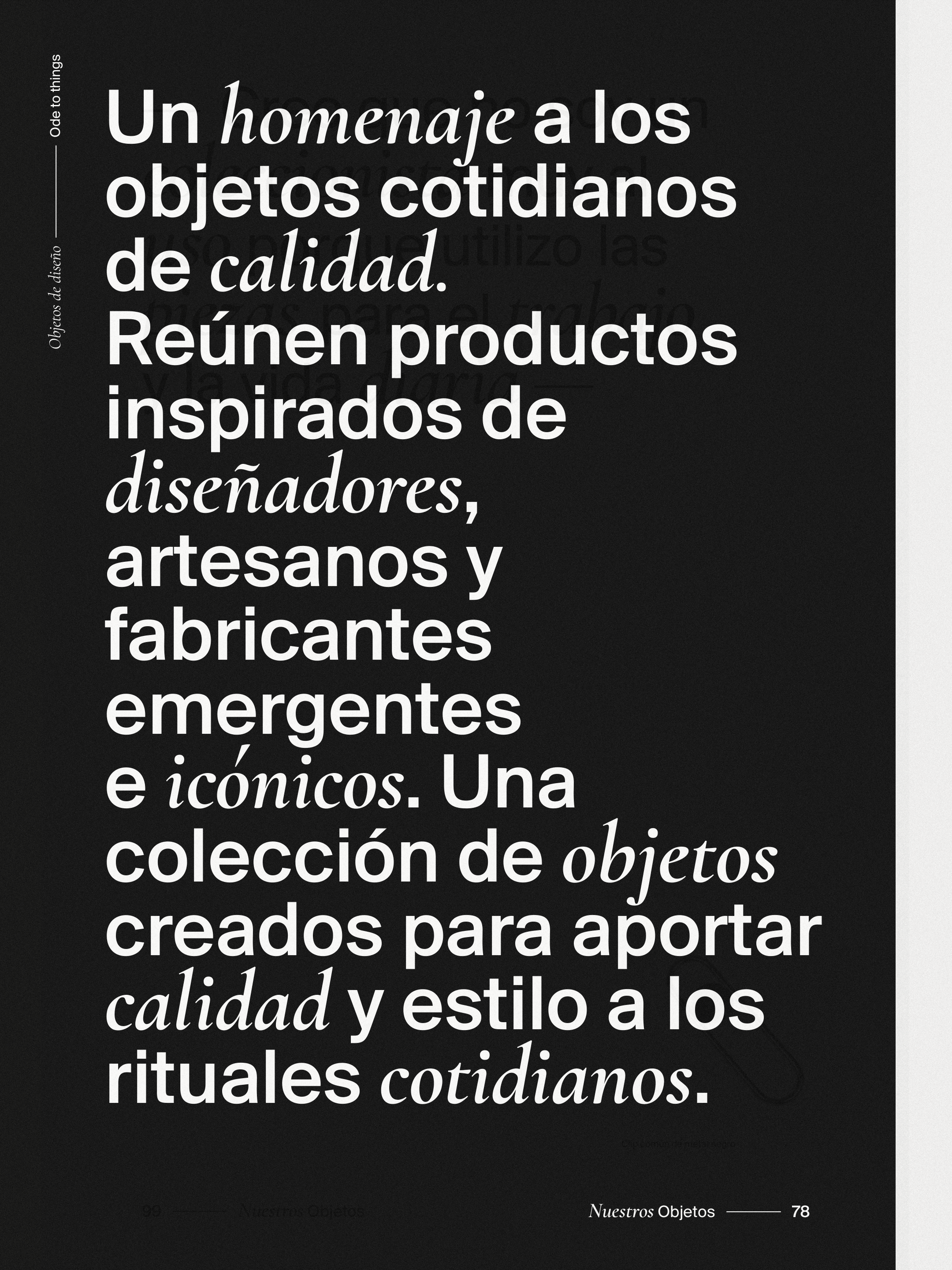 Diseño editorial para la revista Nuestros Objetos 