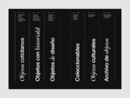 Diseño de la página de contenidos para Nuestros Objetos