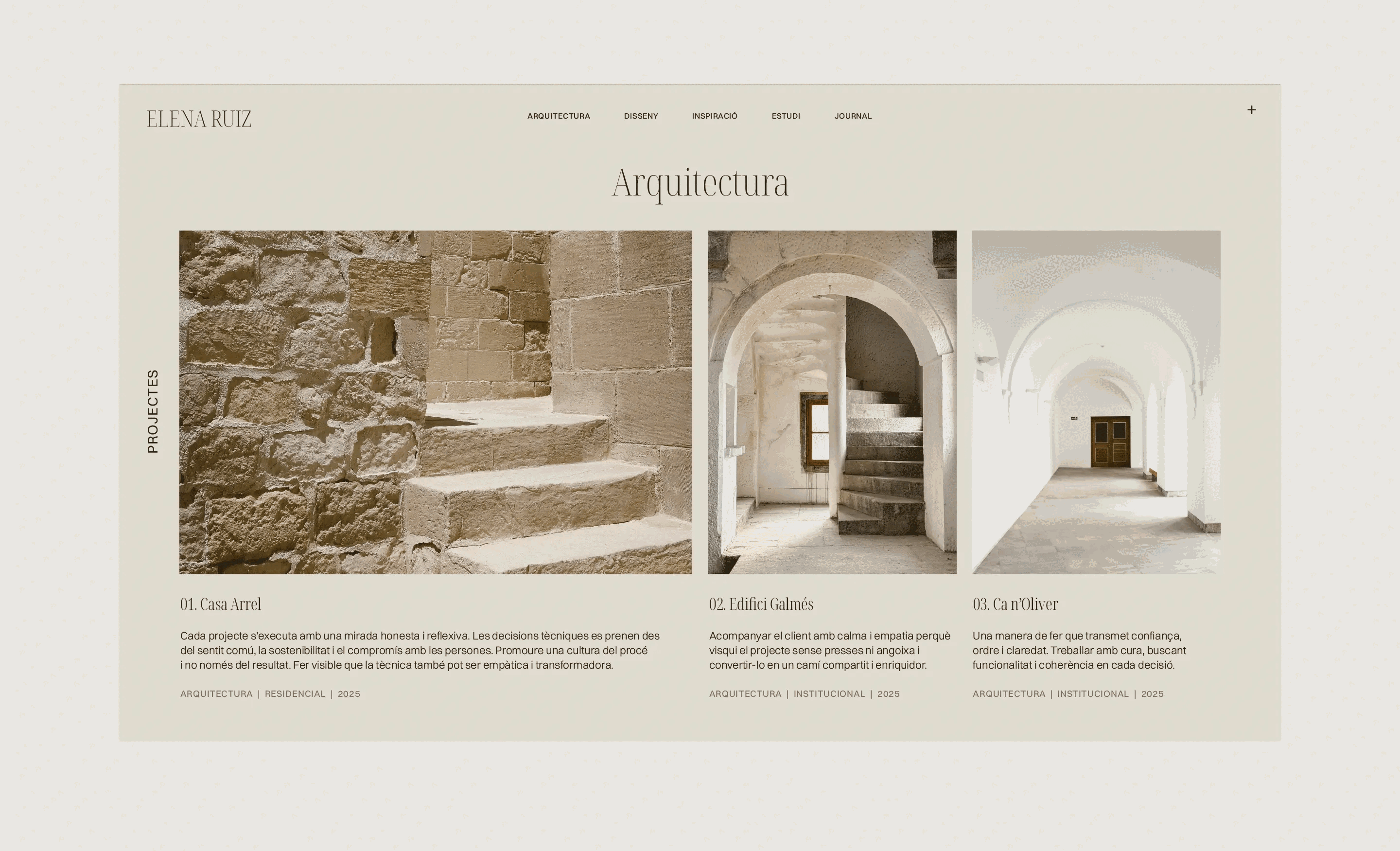 Diseño web para Elena Ruiz 