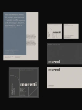 Diseño Morett Cocinas aplicado a papelería