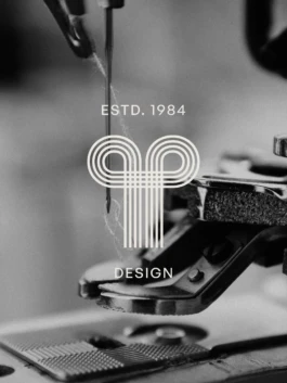 Diseño de monograma para la identidad visual de Alfombras Peña 