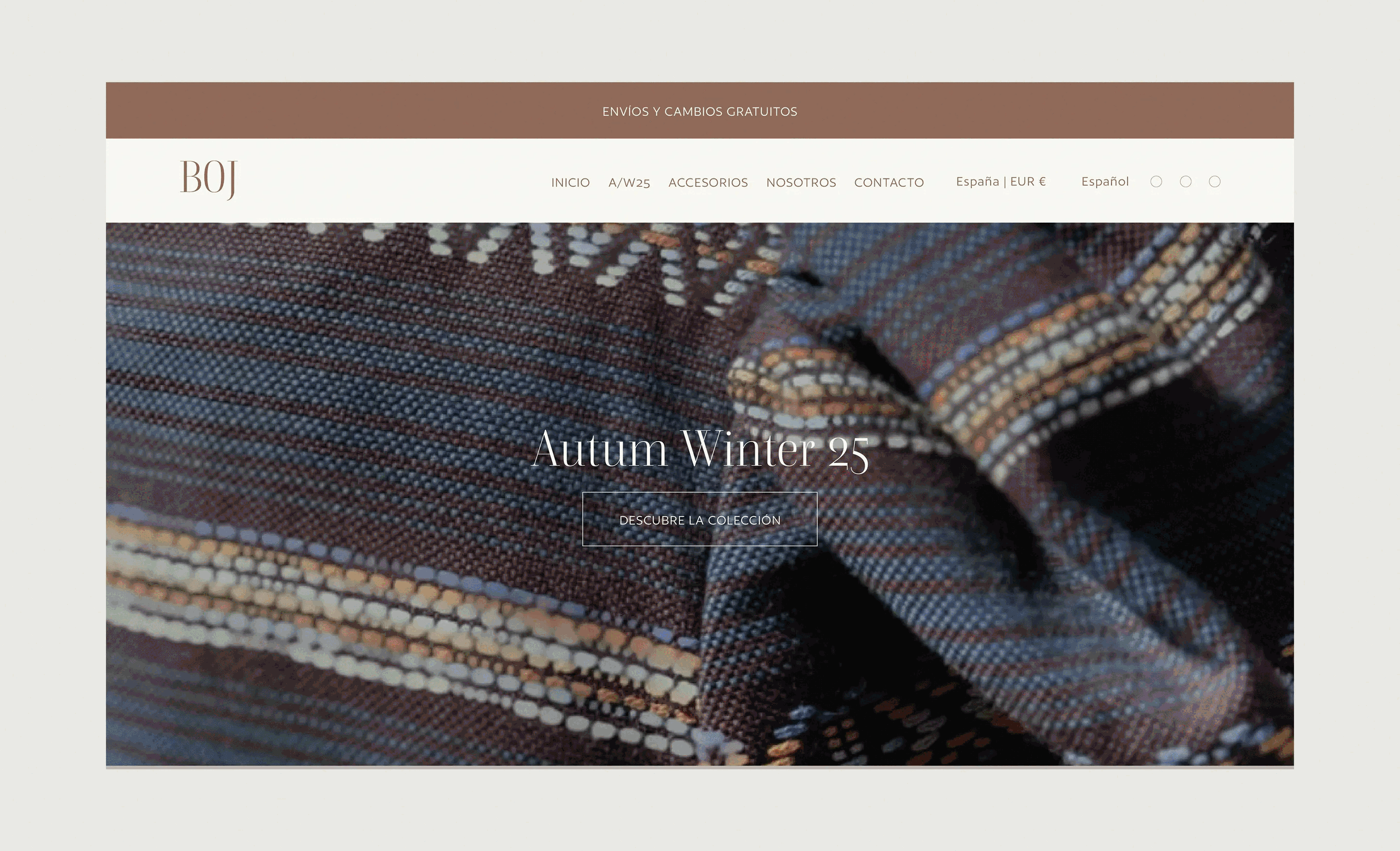 Diseño web para Boj