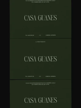 Aplicaciones de identidad visual Casa Guanes en papelería 
