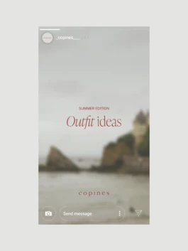 Identidad visual de Copines aplicada a social media 