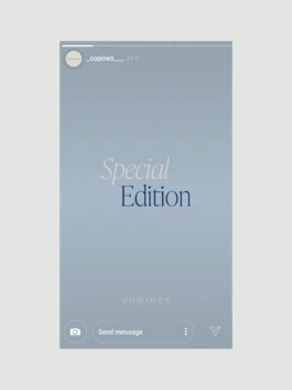 Identidad visual de Copines aplicada a social media 