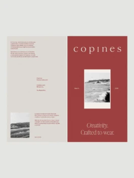 Identidad visual de Copines aplicada a Save the date digital 