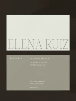 Aplicaciones de identidad visual Elena Ruiz en offline 
