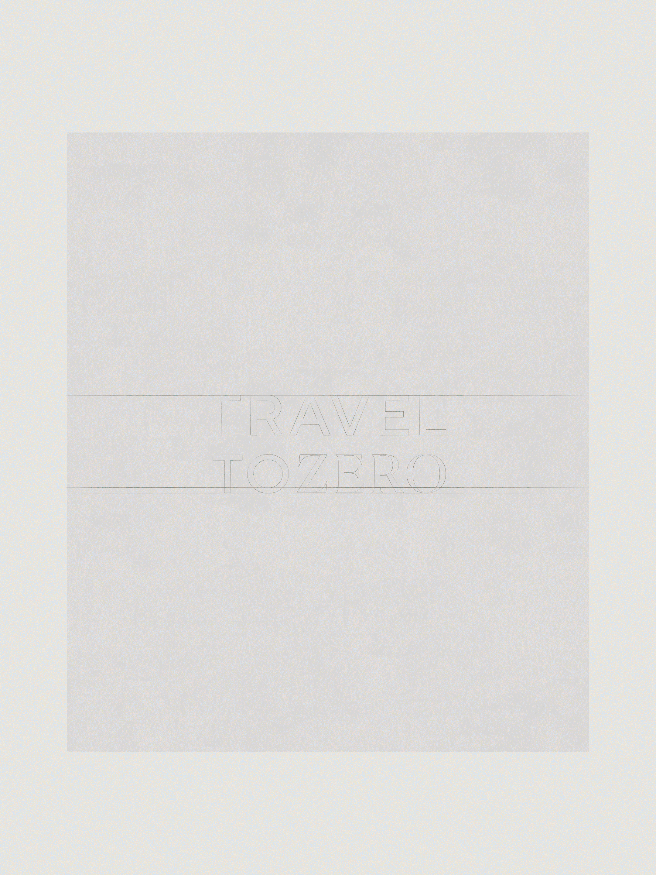 Identidad visual de Travel to zero aplicada a medios offline 